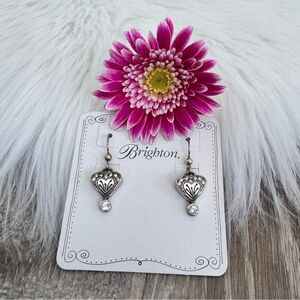 💖 BRIGHTON Retired Blooming Heart French Wire Earrings
